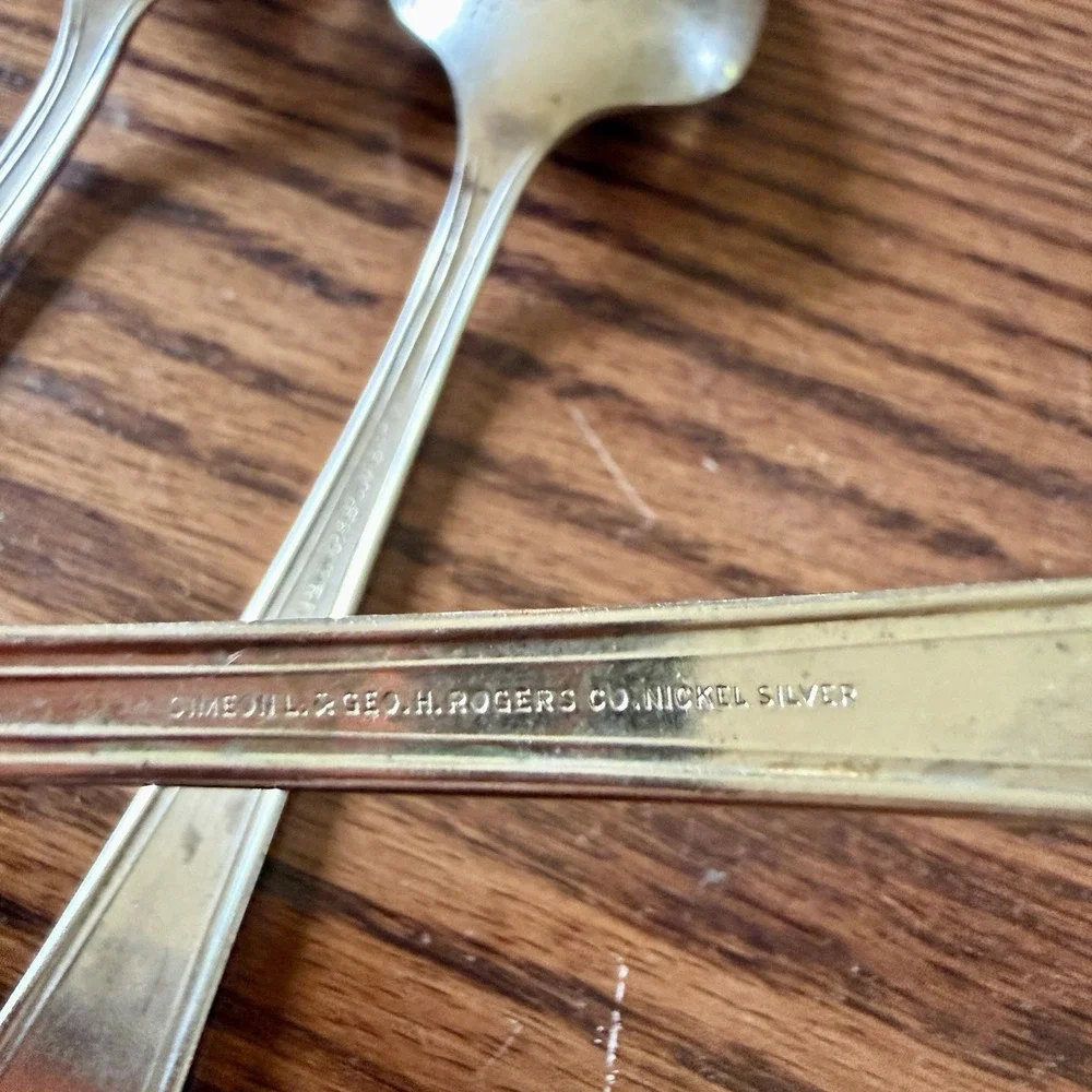 Vintage Simeon and George Rogers Co Oneida Oakland Tablespoon Serving 1929 (5)